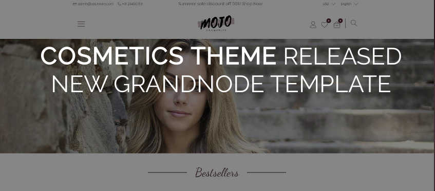 Show blog post for New template - Cosmetics Theme Picture for blog post New template - Cosmetics Theme