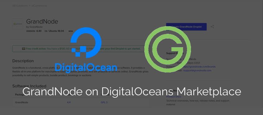 Show blog post for GrandNode on DigitalOcean Marketplace Picture for blog post GrandNode on DigitalOcean Marketplace