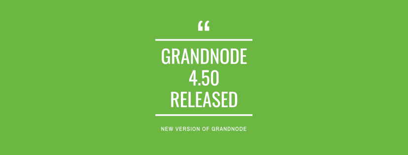 Show blog post for What's new in GrandNode 4.50? Picture for blog post What's new in GrandNode 4.50?