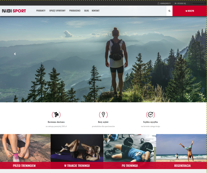 Nibi Sport Homepage